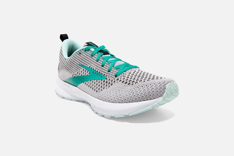 Brooks Revel 4 Road Running Shoes - Womens - White/Turquoise - LM3710968